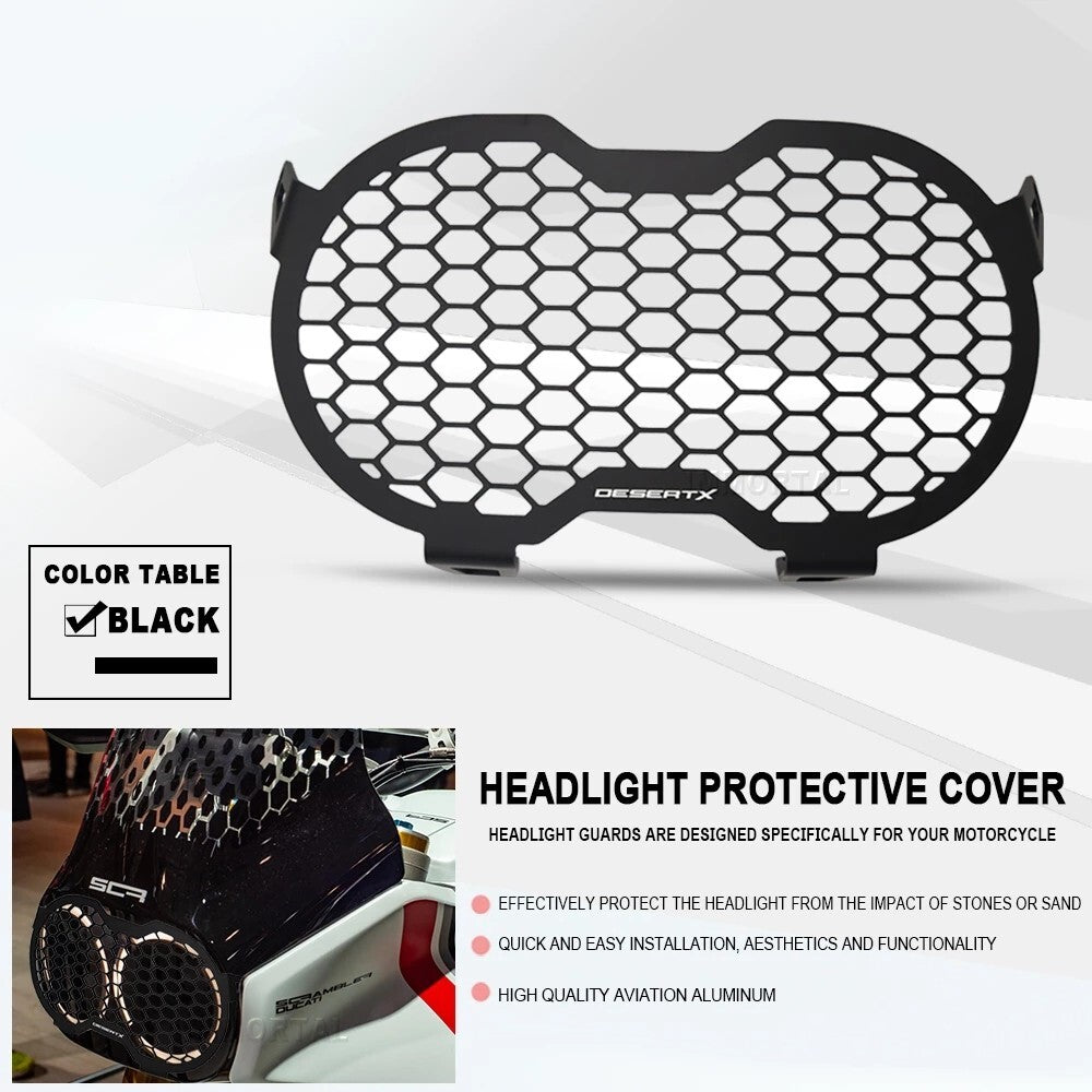 Headlight Guard Headlight Protector Cover For DesertX Headlight Grille Protector