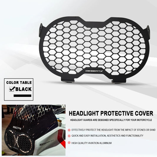Headlight Guard Headlight Protector Cover For DesertX Headlight Grille Protector
