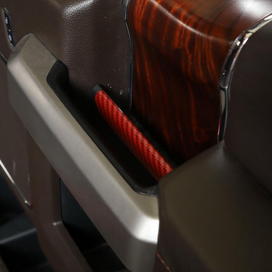 Red carbon interior door handle cover trim strip for 2015-2020 for Ford F-150/F-150