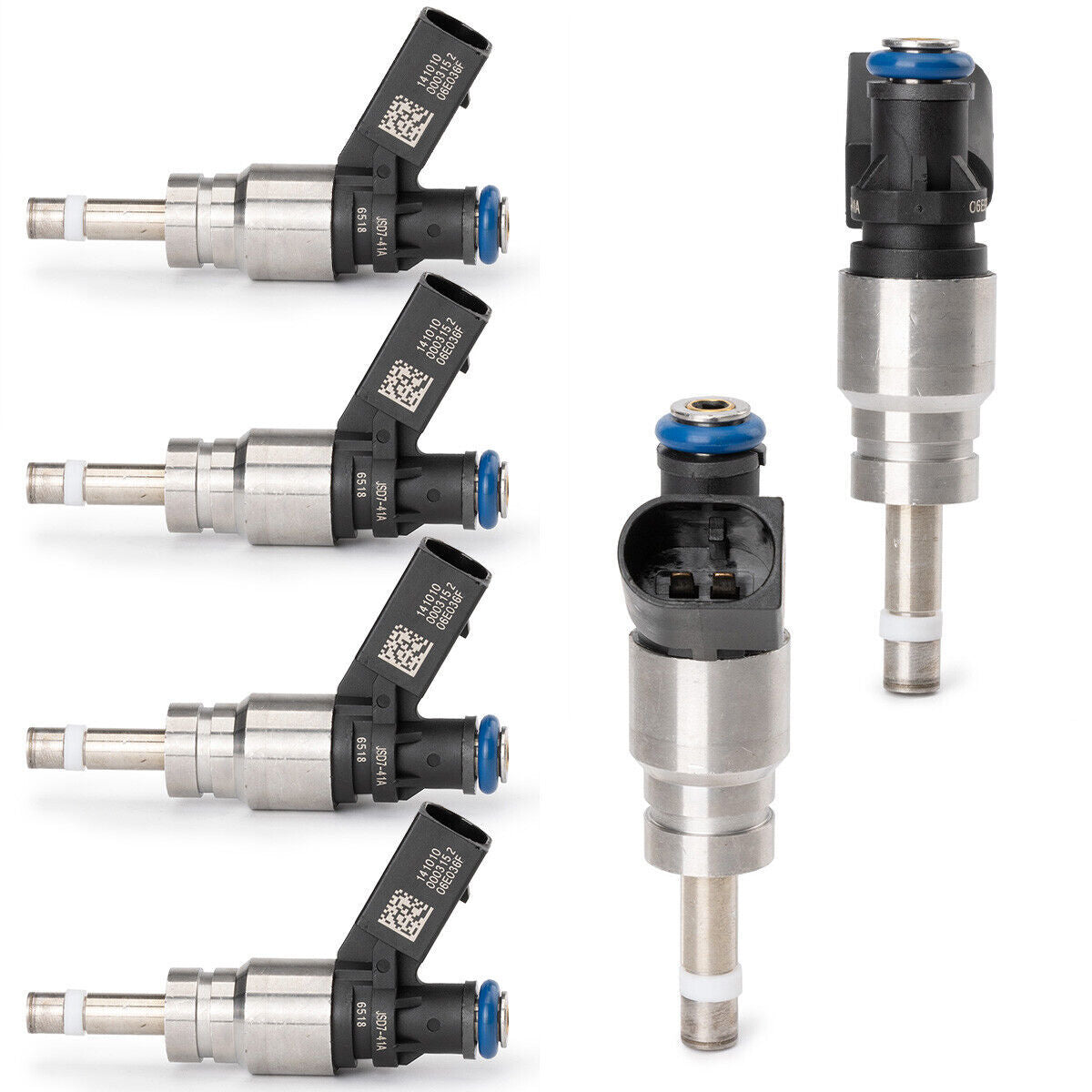 6Pcs Fuel Injector 06E906036F for Audi Q5 for A4 for A5 for A6 3.2L V6 2008-2011 0261500037