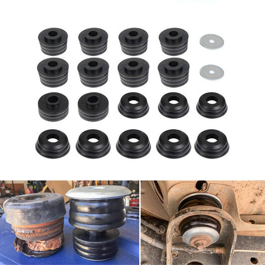 Body Mount Bushing Kit for 99-18 for Ford F250 F350 2WD/4WD Body Cab Mounts Washers