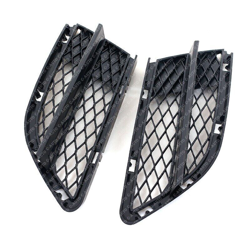 Pair For 2008-2012 for BMW 335i 328i E90 E91 Front Bumper Lower FogLight Grille Mesh