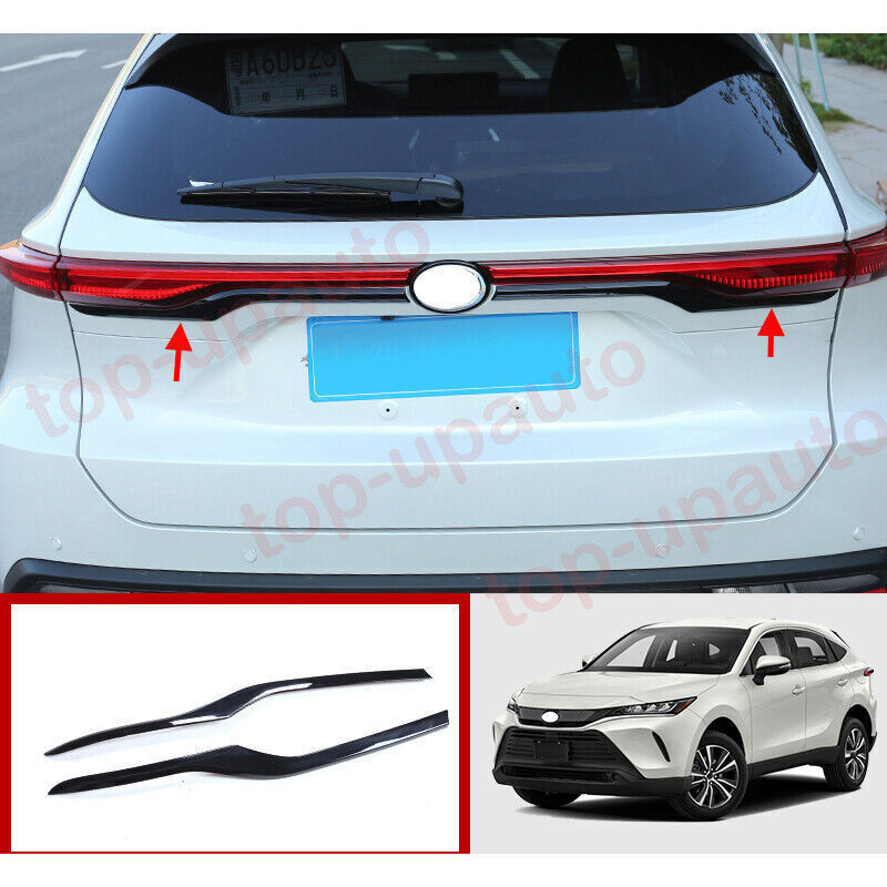 2021-2023 Fit for Toyota Venza Glossy Black Rear Trunk Lid Taillight Strips Trim