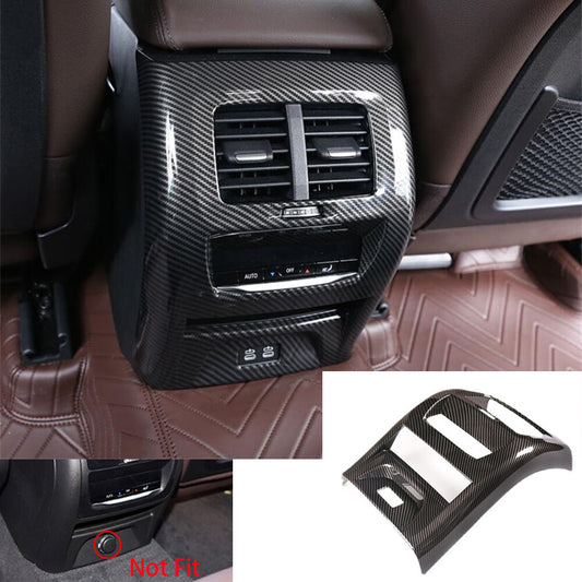 Carbon Fiber ABS Rear Air Vent Outlet Panel Trim for BMW X3 G01 X4 G02 2020-2022
