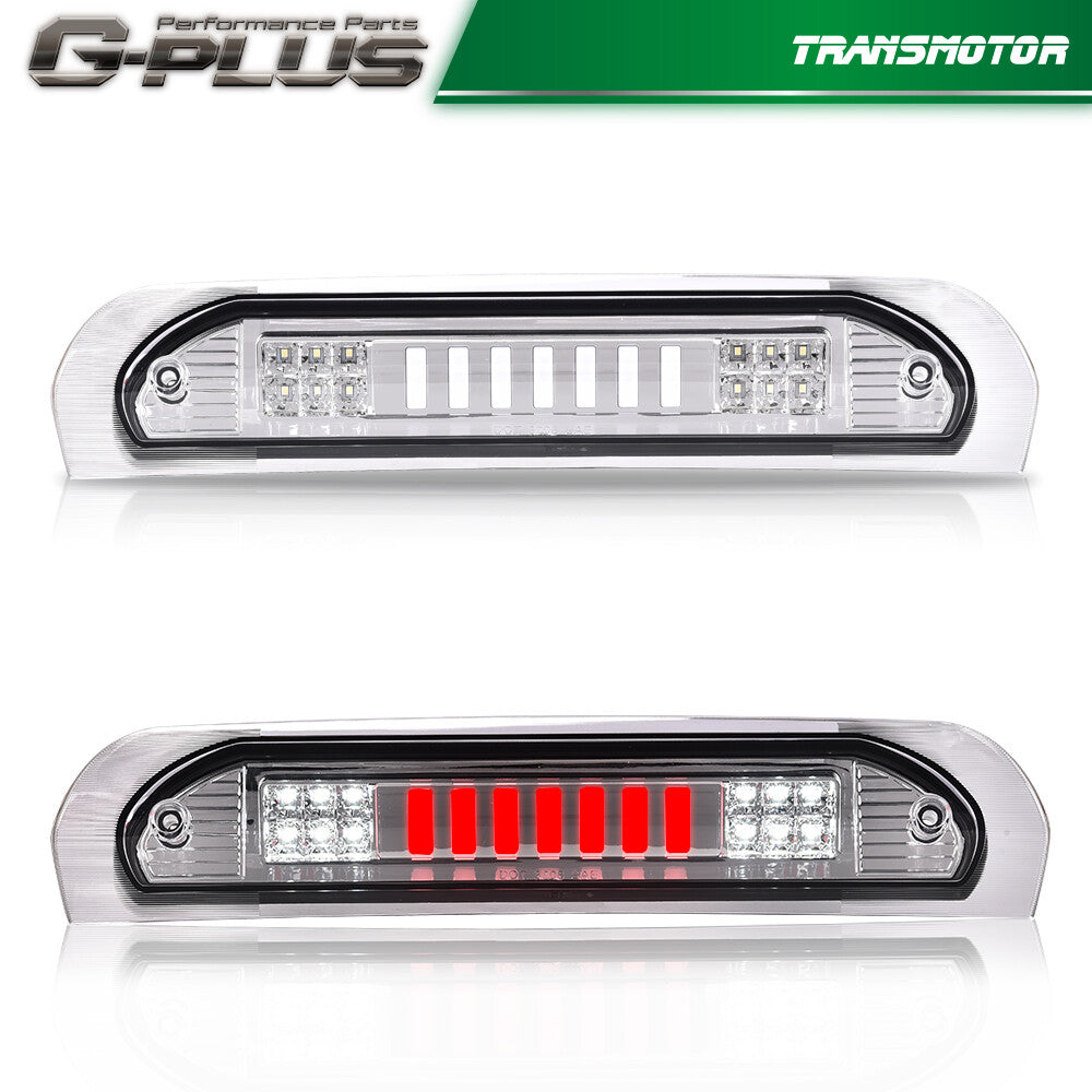 Fits 02-09 for Dodge for Ram 1500 2500 Clear LED Third Tail Brake Light/Cargo Light