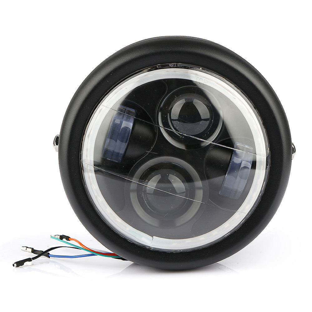 6.5-inch motorcycle projector high/low headlight ring COB LED light suitable for Harley-Davidson