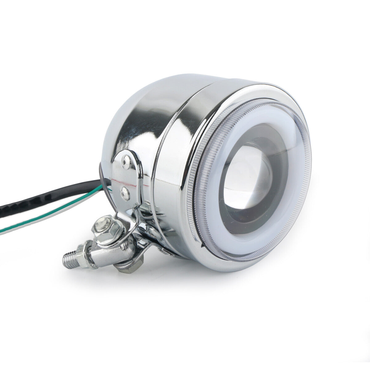 LED motorcycle headlights, fog lights, angel eyes, Bobber Chopper racing lights