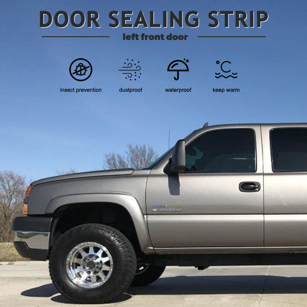 Fit 99-06 for Chevy Silverado Pickup LH or RH Front Door Rubber Weatherstrip Seal