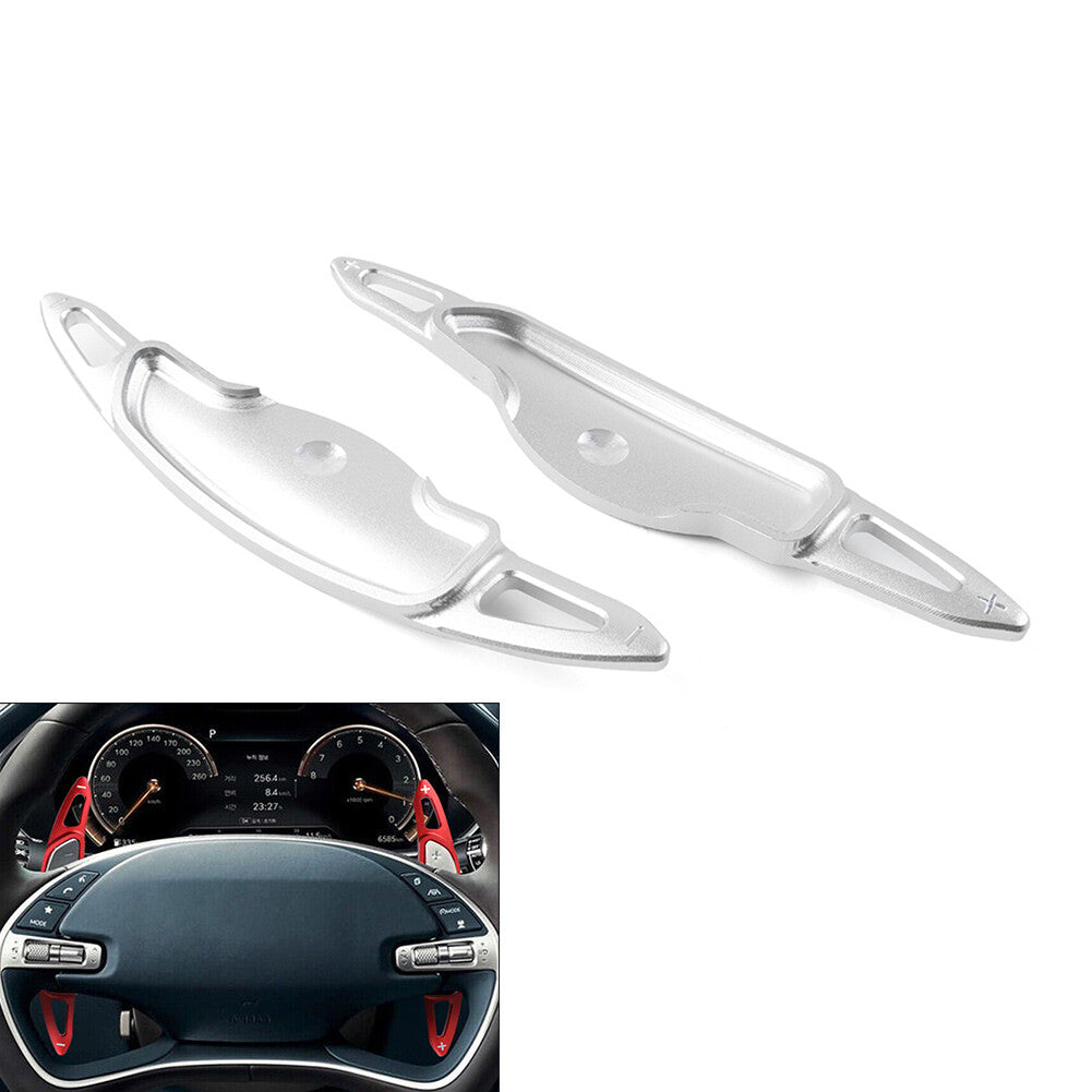 Steering Wheel Paddle Shifter Extension Fit for Genesis GV70 for GV80 2022-23 G80 Silver