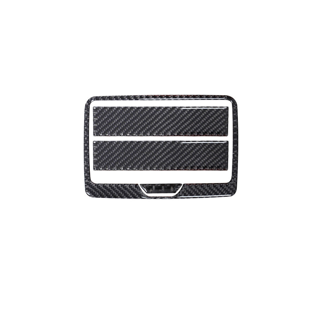 4X Carbon Fiber Rear Cup Holder Frame Cover Trim for BMW X3 F25 X4 F26 2011-2017