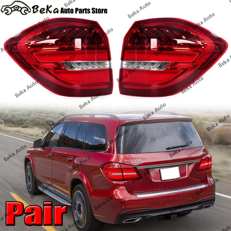 LED LHRH rear brake lights are suitable for Mercedes-Benz GLS-Class X166 (2016-2019).