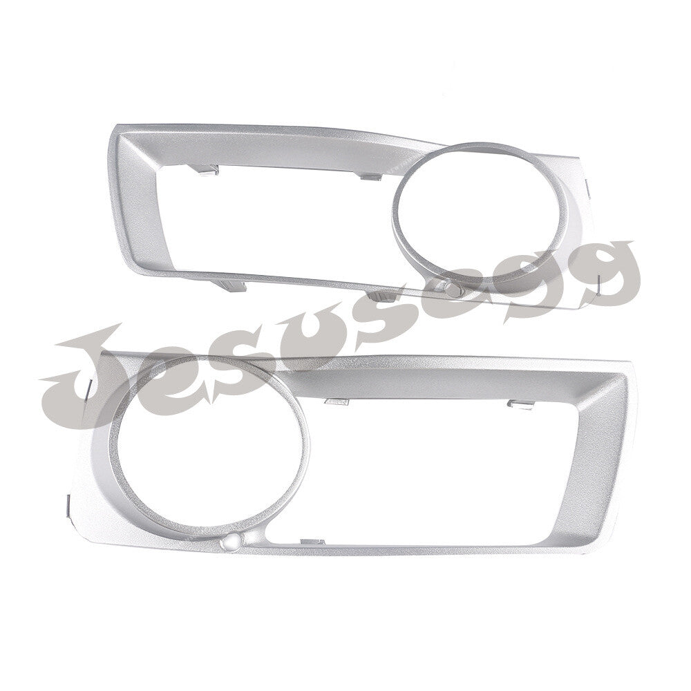 Pair Fog Light Trim Front Bumper Lamp Grill Cover L R Fits for BMW E71 X6 2012-14