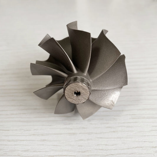 GTB25 54/57 mm 9-blade log bearing turbine wheel/turbine shaft and wheel R9