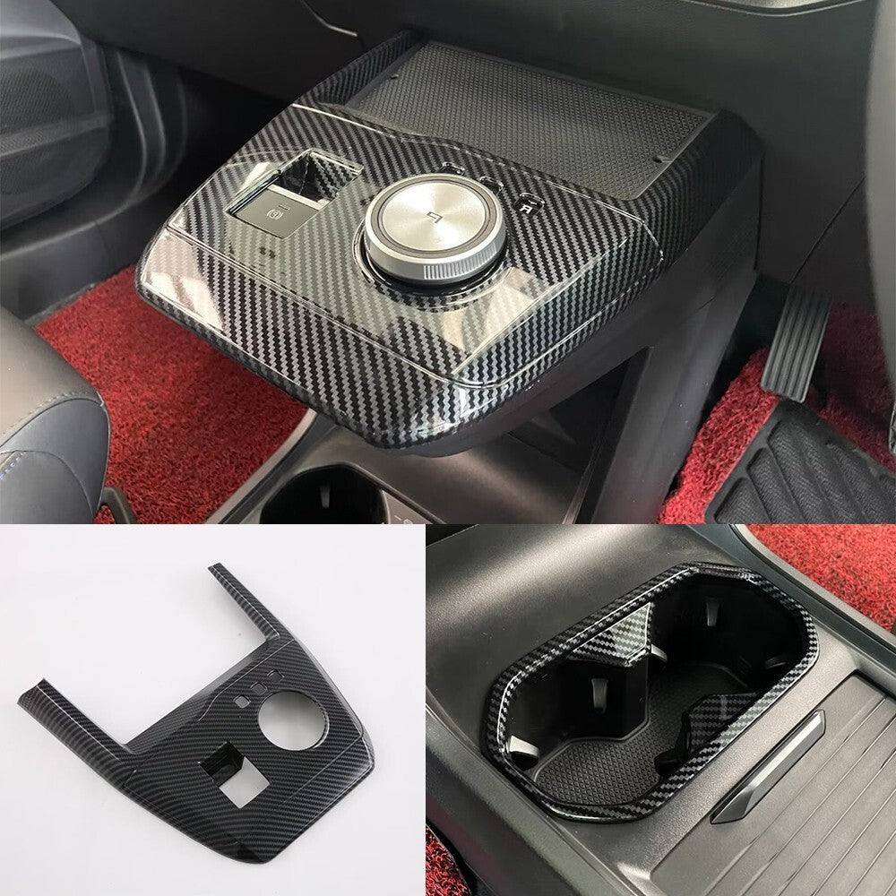 For MG4 2023 Car Accessories Control Gear Shift Box Panel Cover Water Cup Holder
