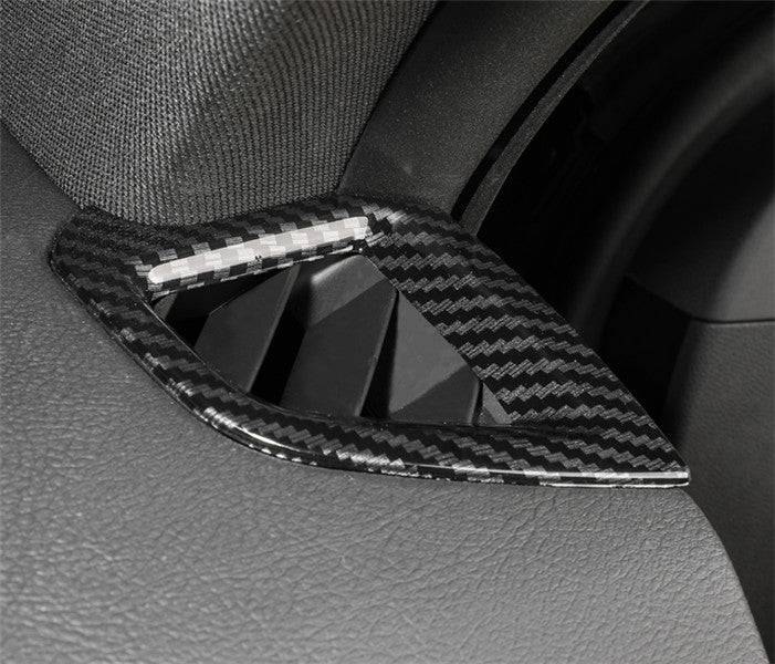 Dashboard LR Air Outlet Vent Trim 2PCS Carbon Fiber for Cadillac CT5 2020-2024
