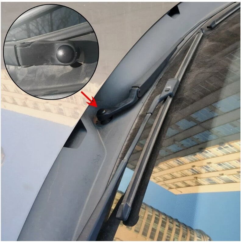 2x Front Windscreen Wiper Arm Nut Cover Cap Bolt Antirust Protector for VW for Skoda