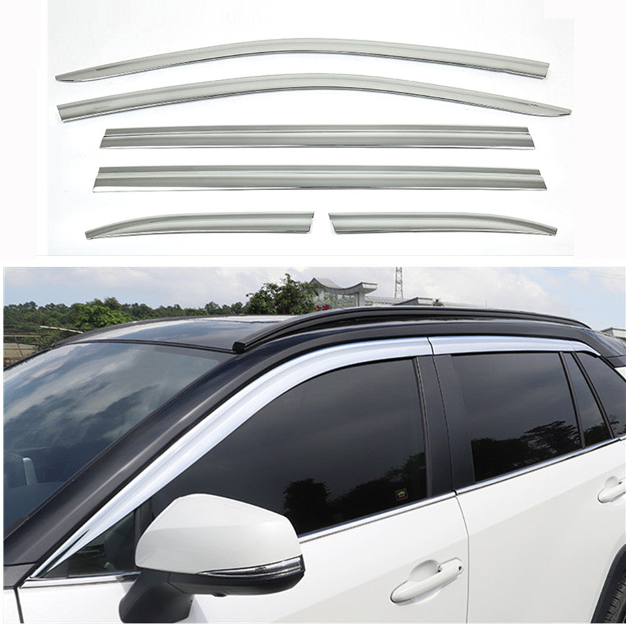 for Toyota Highlander 2020-2023 Chrome Window Visor Vent Shade Sun Rain Guard 6x