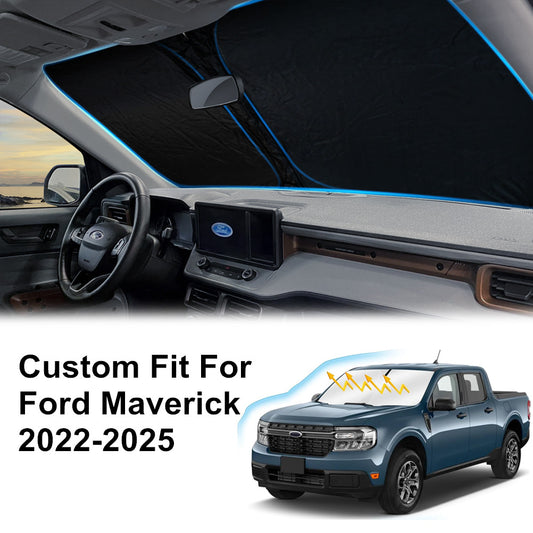 For 2022-2025 for Ford Maverick Cab Front Windshield Sun Shade Reflective UVs Cover