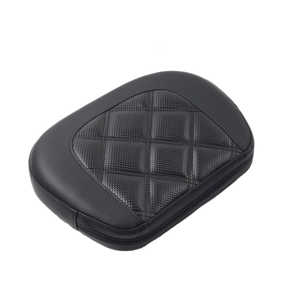 Black Stitching Passenger Sissy Bar Backrest Pad Bracket for Harley Street Glide