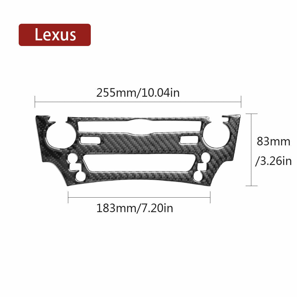 Carbon Fiber CD Control Panel Trim Cover for Lexus IS250 300 350 2006-2012