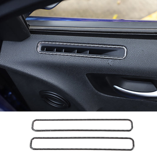 Soft Carbon Fiber Door A/c Air Outlet Vent Panel Cover for Dodge Charger 2015-22