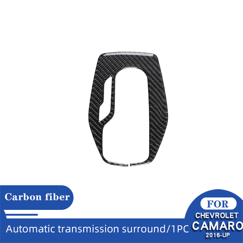 Carbon Fiber Central Control Gear Shift Panel Cover for Chevrolet Camaro 2016-23