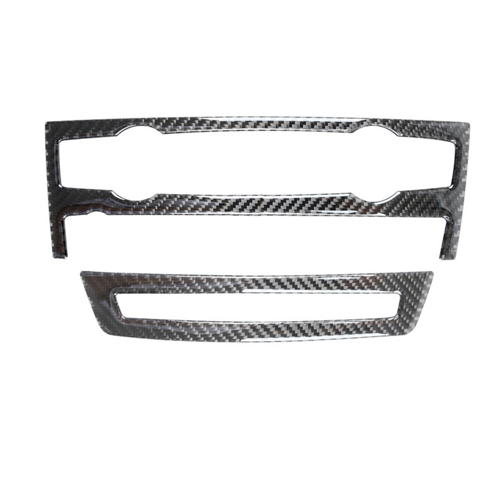 Carbon fiber radio CD control cover for BMW X5 E70 X6 E71 2011-2013