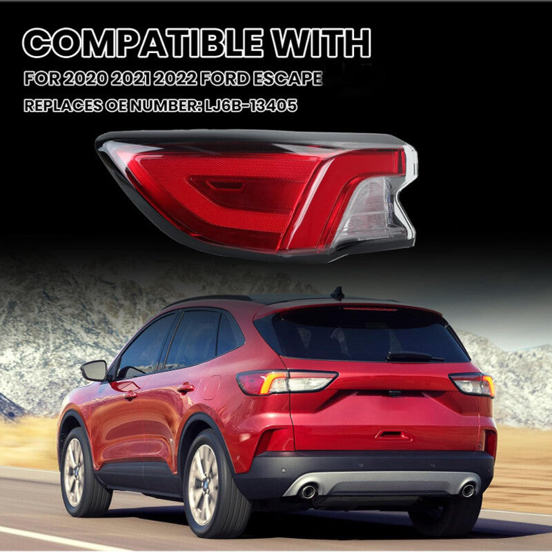 Left Driver Outer Tail Light LED Brake for Ford Escape 2020 2021 2022 Taillight