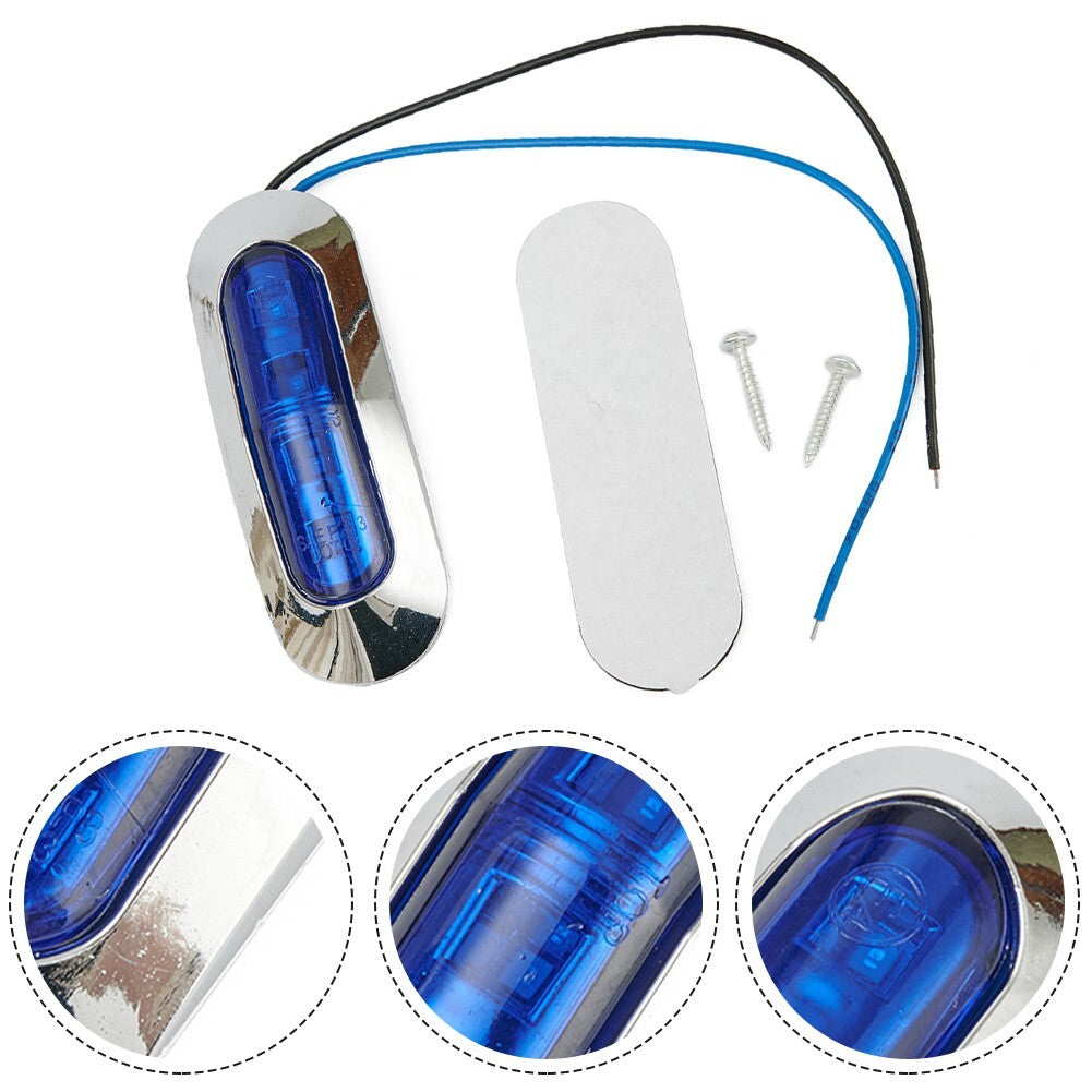 4 LED Side Marker Lights, Truck Trailer Waterproof Indicator Tools, new 12V/24V