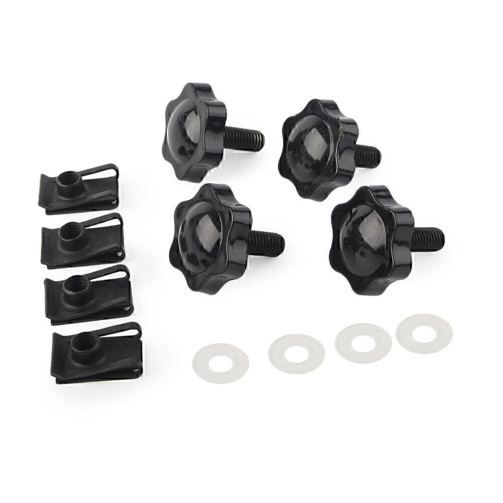 4pcs Saddlebag Lock Mounting Theft Deterrent Bolt Screw Fit for Harley FLHT FLHTCU