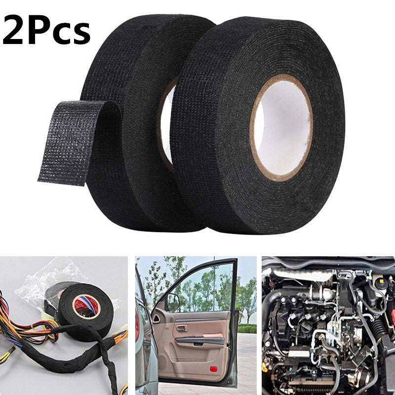 Car Cable Harness Wiring 15M Heat-resistant Flame Retardant Adhesive Cloth Tape
