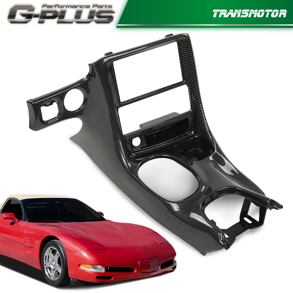 Fits 97-04 for Corvette C5 Dual Din Radio Center Dashboard Kit Carbon Exterior