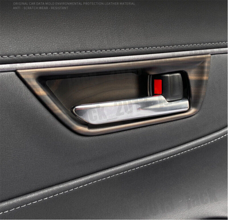 Peach wood grain Interior Door Handle Bowl Cover Trim for Toyota for Avalon 2019-22