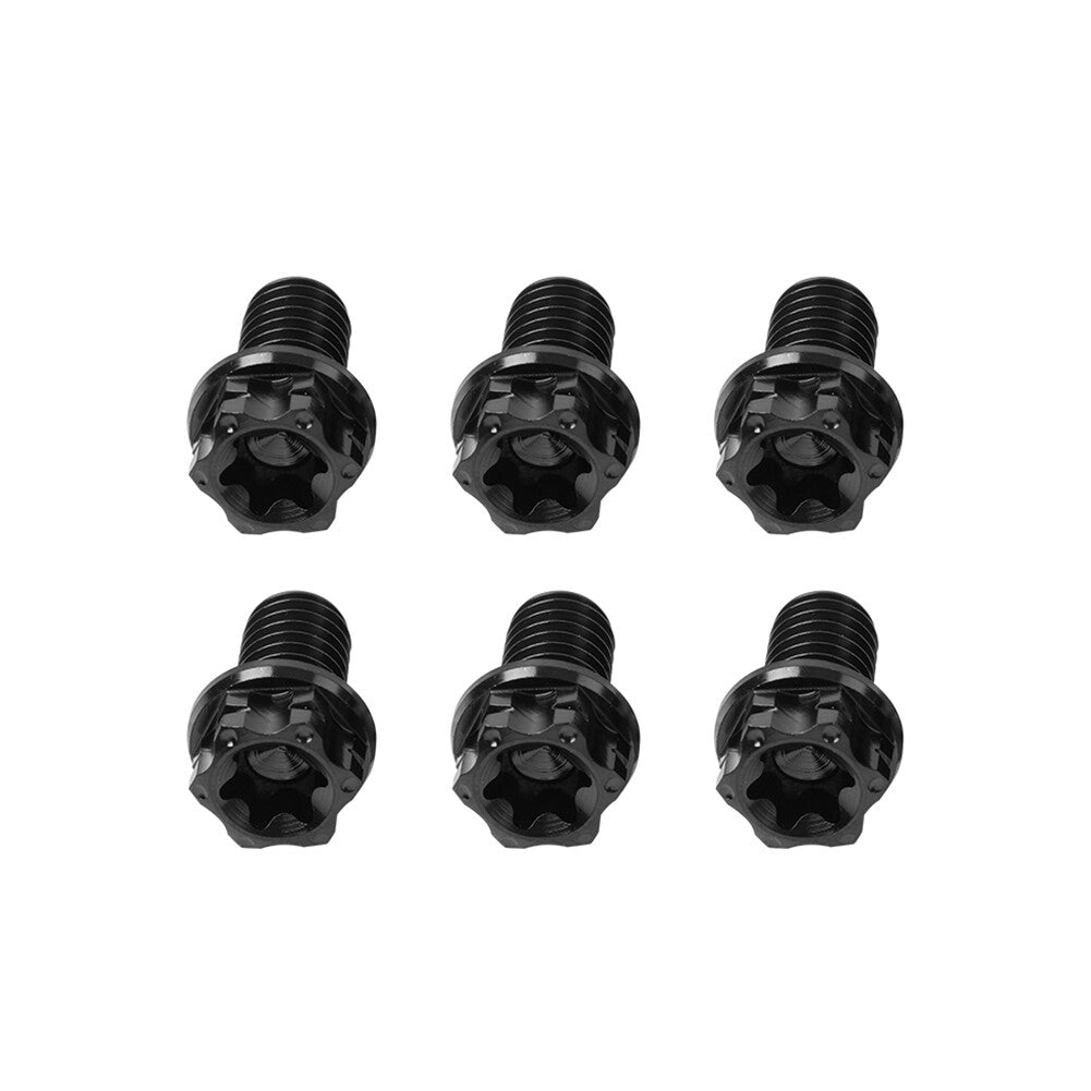 6pcs Bolts Torx Head Flange Screws M6x30mm For Motorcycle Bicycle Back