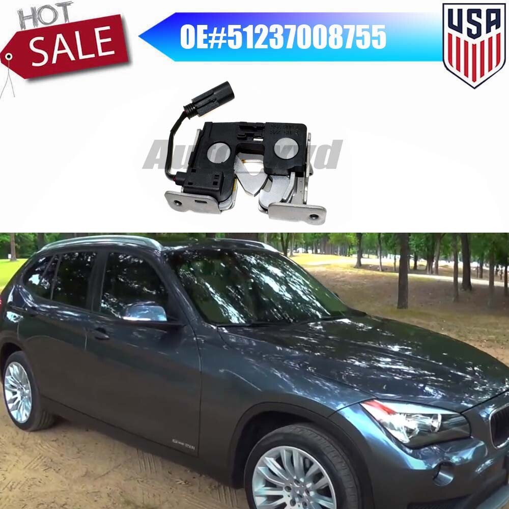 51237008755 Lower Hood Lock Lid Latch for BMW X1 sDrive28i xDrive28i xDrive35i