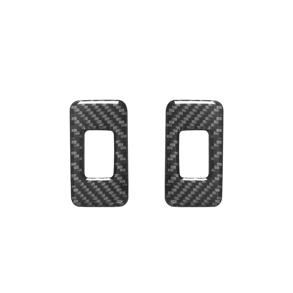2X Carbon Fibre Rear Window Regulator Trims for Land Rover Discovery Sport 2015-2019