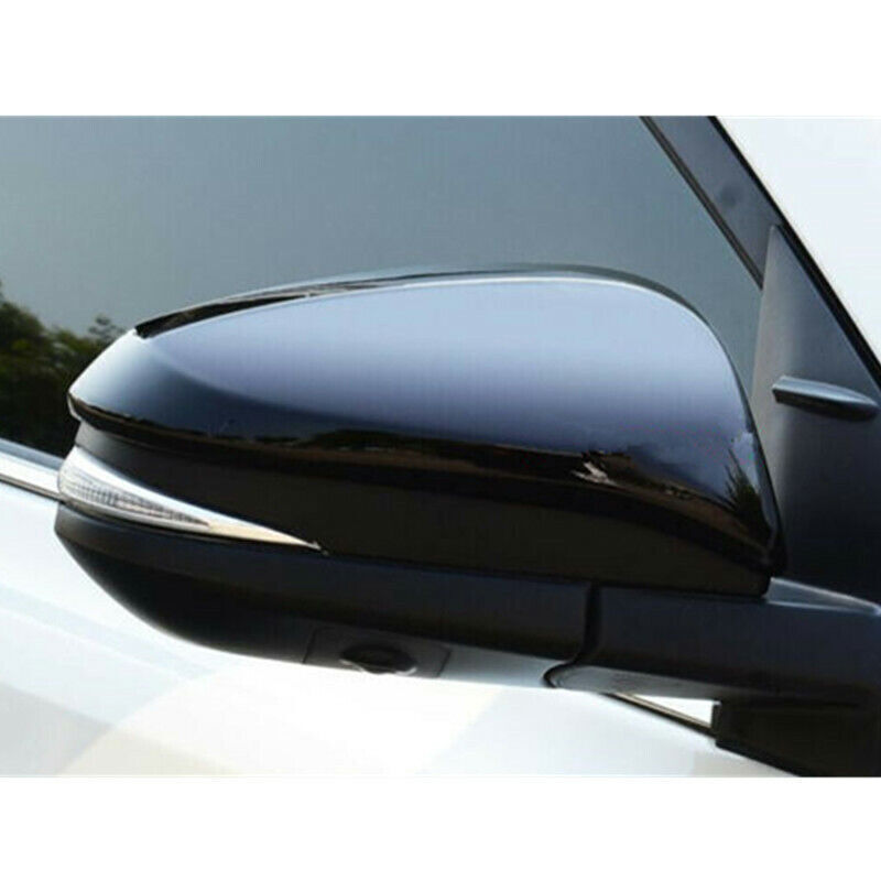 Glossy Black Rearview Mirror Protective Cover Trims for Toyota Venza 2021-2023