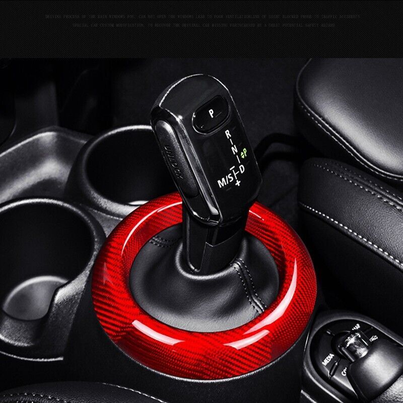 Carbon fiber gear shift cover trim for Mini Cooper F60 Countryman 17-2022