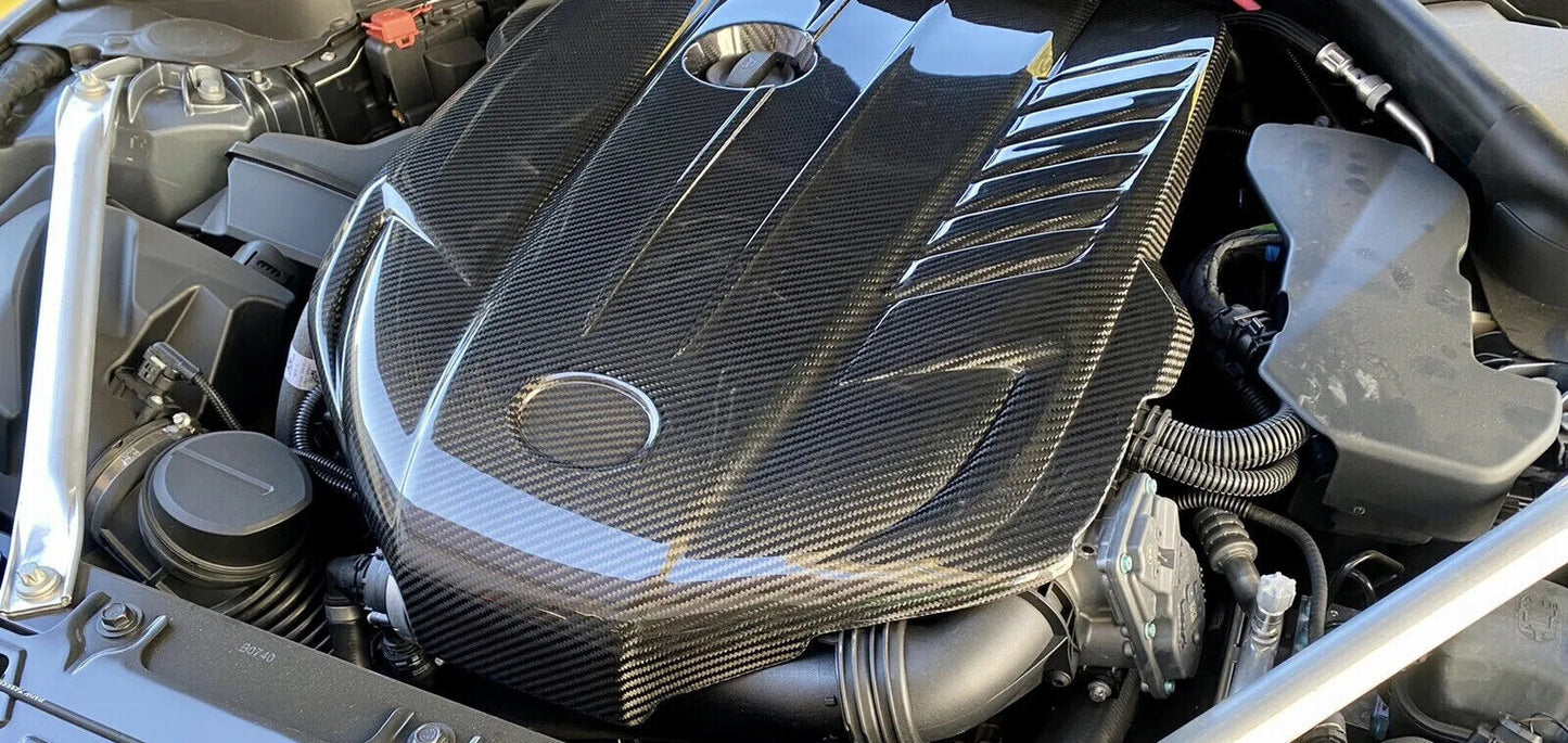 Real Carbon Fiber Engine Cover OE Type for Toyota Supra A90 A91 GR B58 Engine