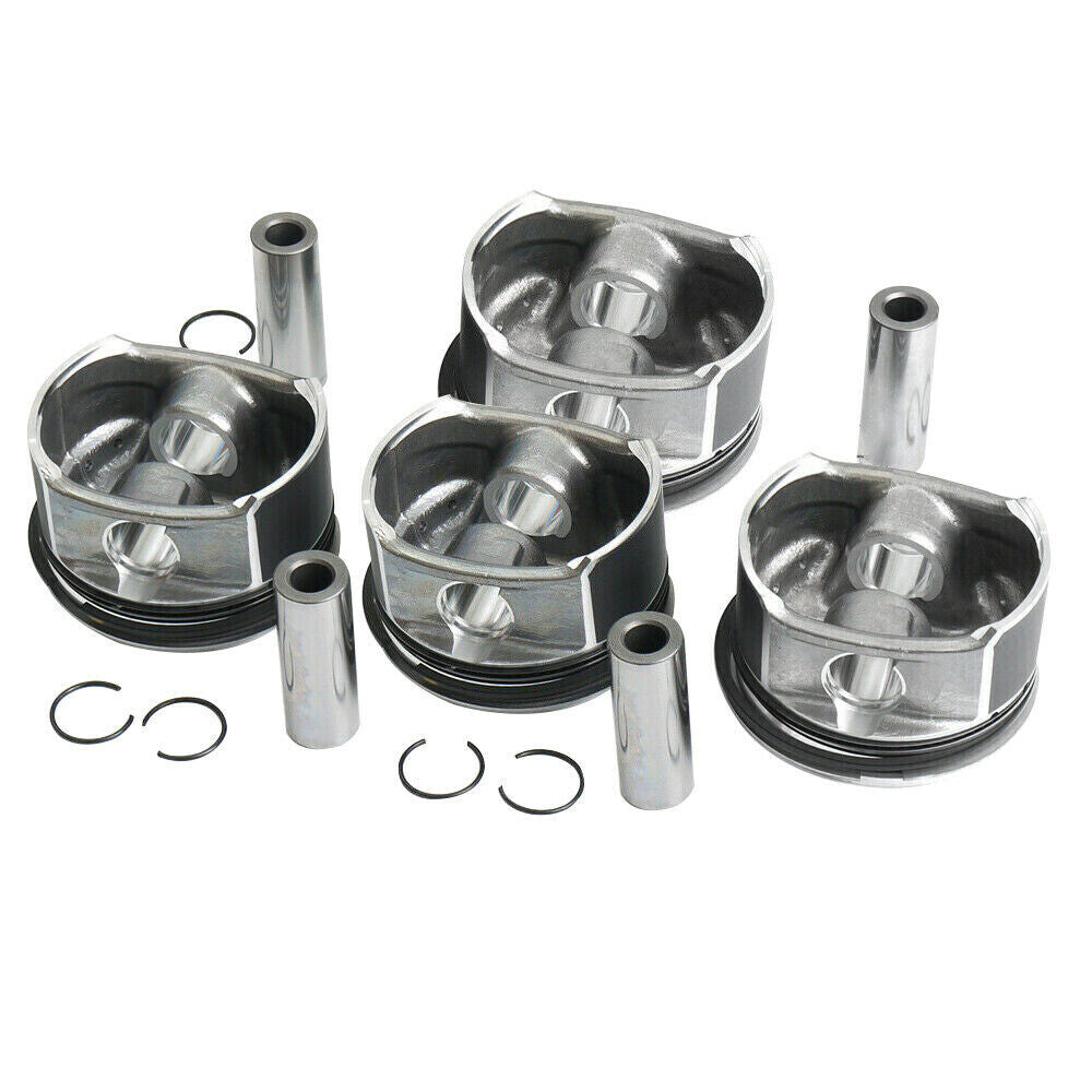 4x Pistons  Rings Set ¦µ82mm for 1.8L for Mercedes-Benz W203 W204 A209 C200K M271