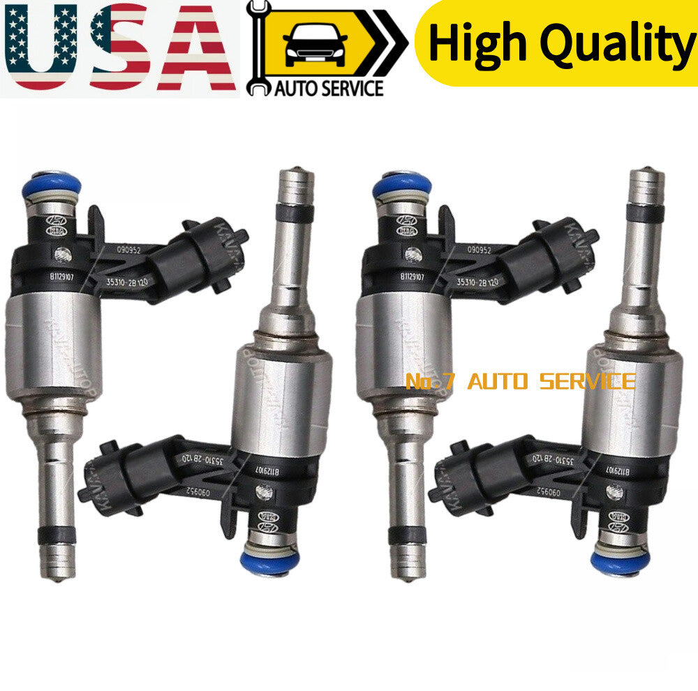 US STOCK 4PCS Fuel Injectors 35310-2B120 For 2013-15 for Hyundai for Veloster 1.6L Turbo