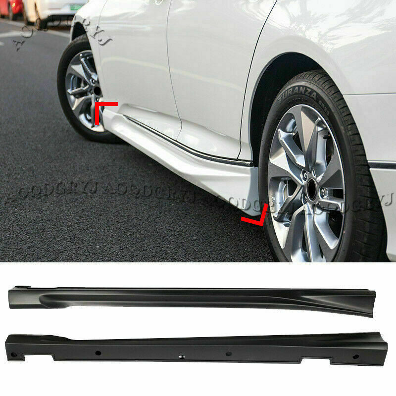 2p for Honda Accord 10th 2018-2021 Unpainted Side Skirts Extensions Body Kit ABS