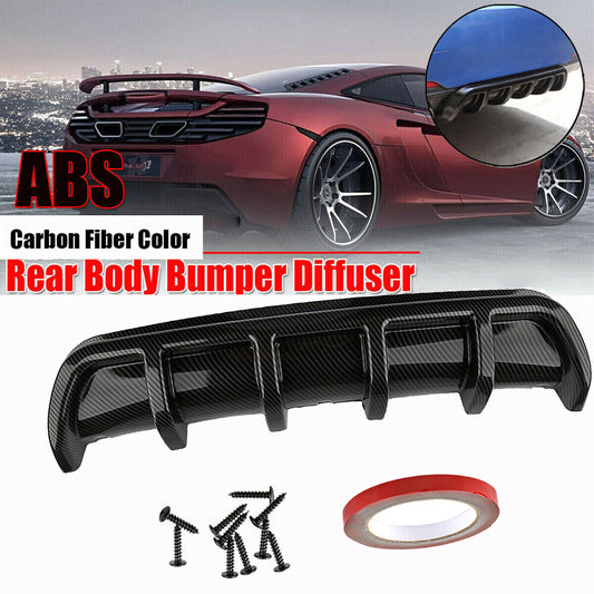 Rear bumper body kit, shark chin, boiler diffuser, decorative cap kit - universal