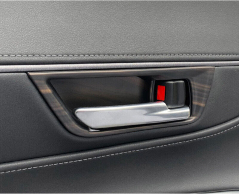 Peach wood grain Interior Door Handle Bowl Cover Trim for Toyota for Avalon 2019-22