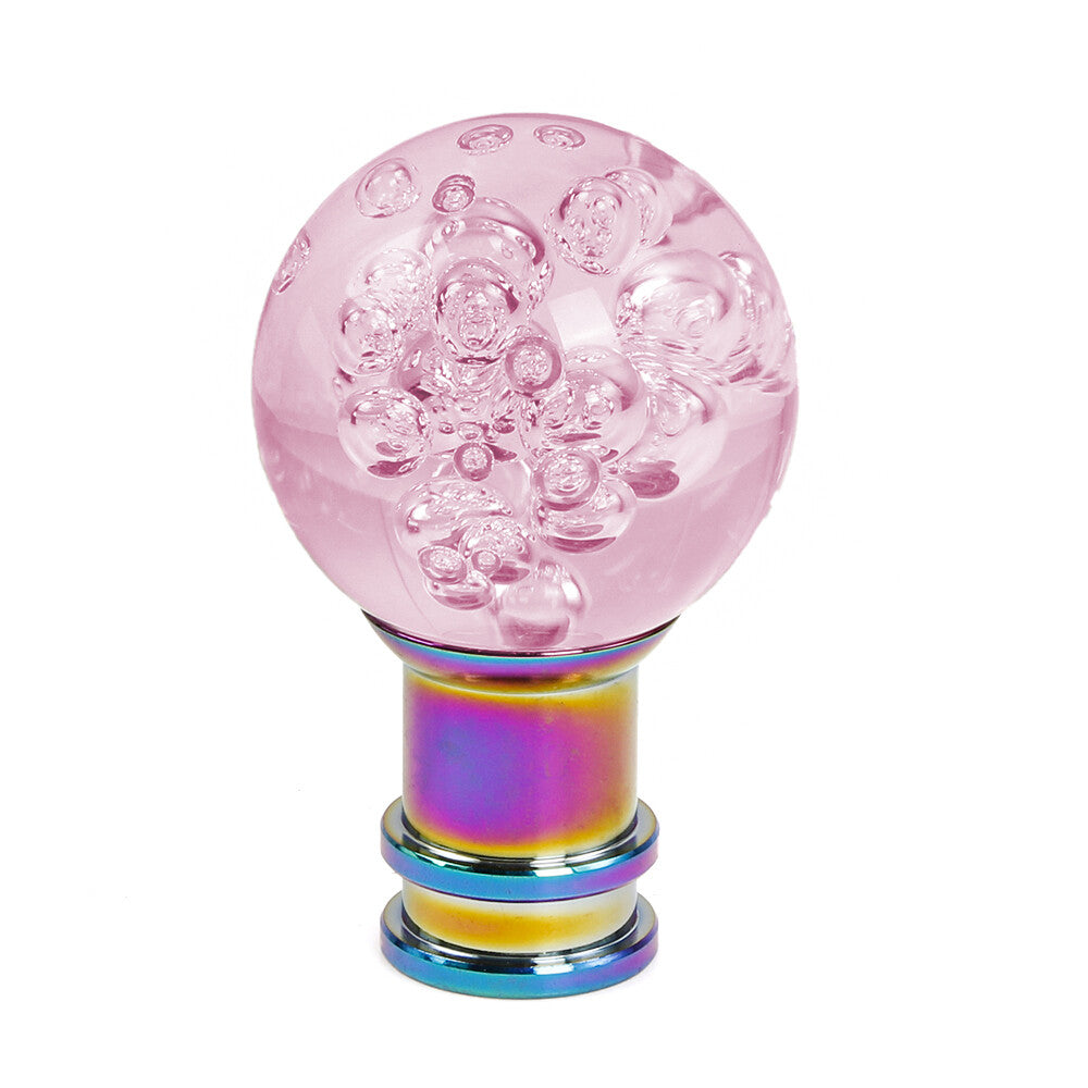 Shift Knob 33mm Ball Manual Transmission Gear Shift Knob Crystal Bubbles Acylic