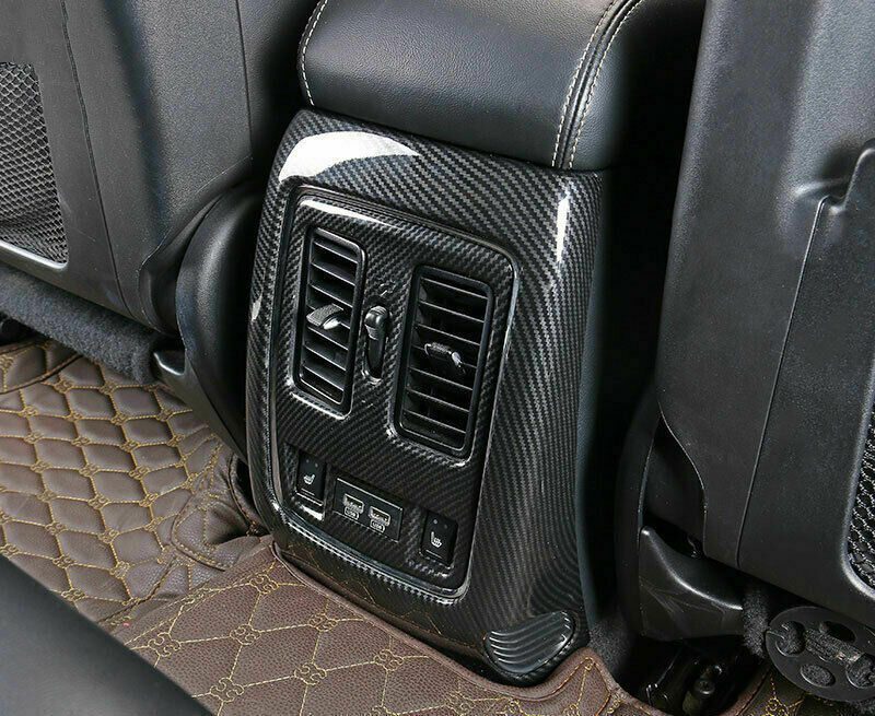 for Jeep Grand Cherokee 2011-2021 Carbon Fiber Rear Air Vent Outlet Cover Trim