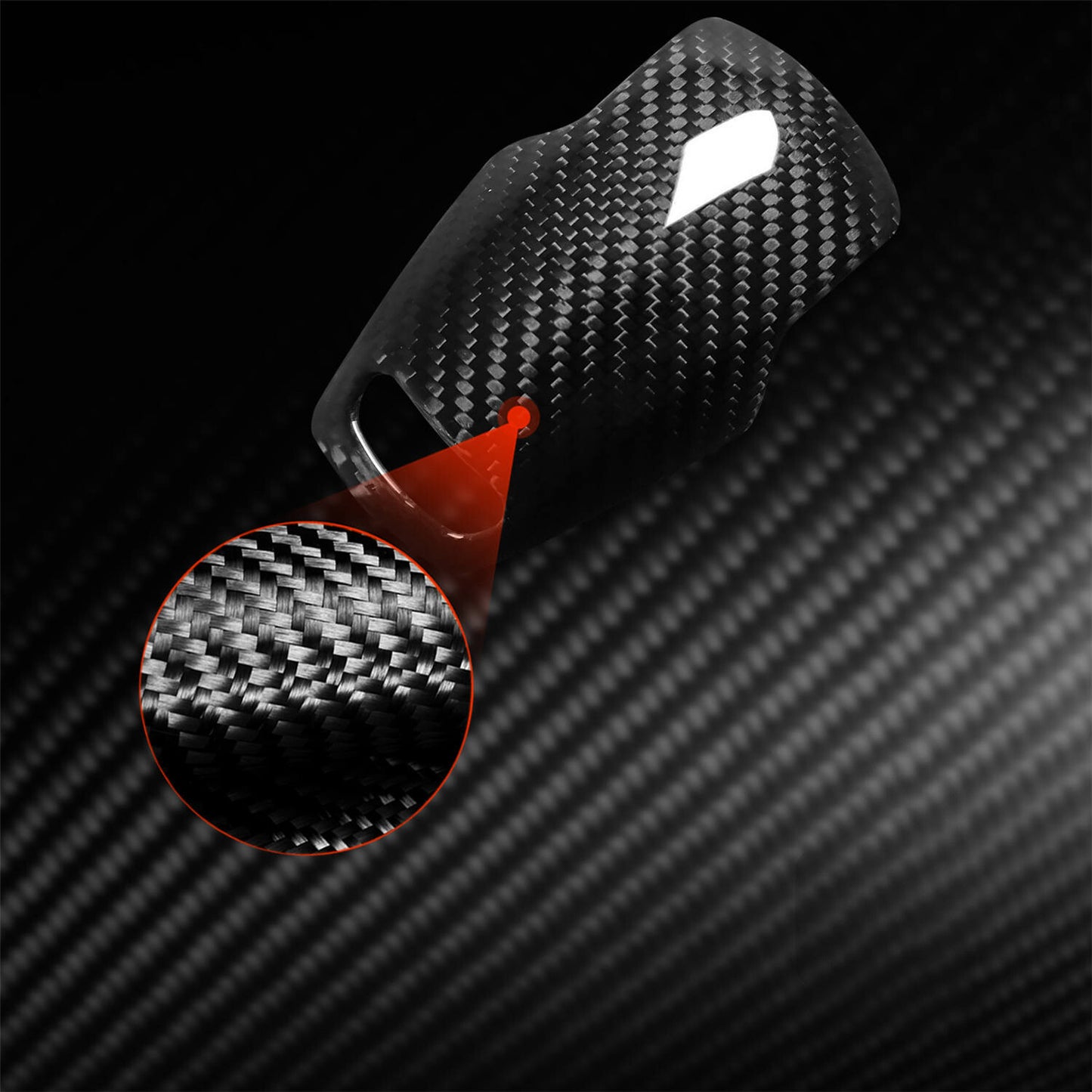Carbon Fiber Gear Shift Knob Decor Cover for Chevrolet for Corvette C8 2020-2022
