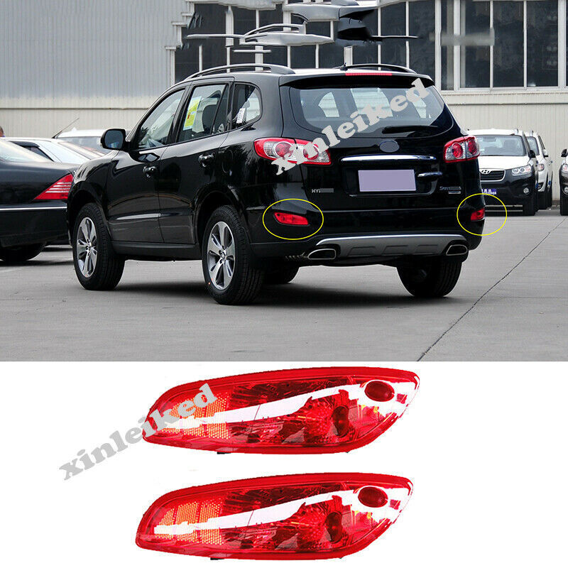 Fit for Hyundai Santa Fe 2010-2012 Car Rear Fog Light Driving Bumper Lamp RH+LH