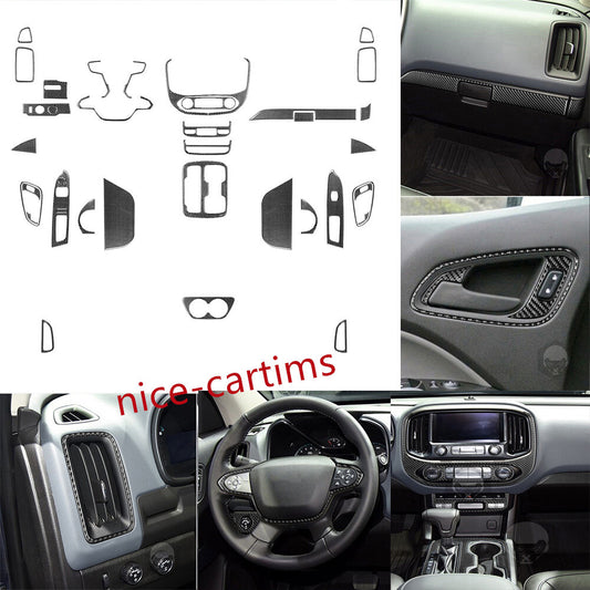 36¡Á Carbon Fiber Interior Full Set Trim for Chevrolet Colorado / for GMC for Canyon 2015+