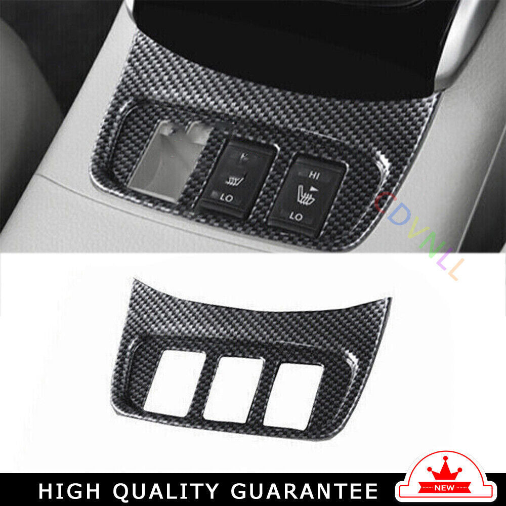 for Seat Memory Button Frame Cover Trim Fit for Nissan Sentra 2013-2019 Carbon Fiber